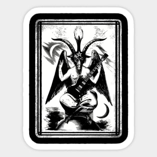 Baphomet sg guitar black Sticker